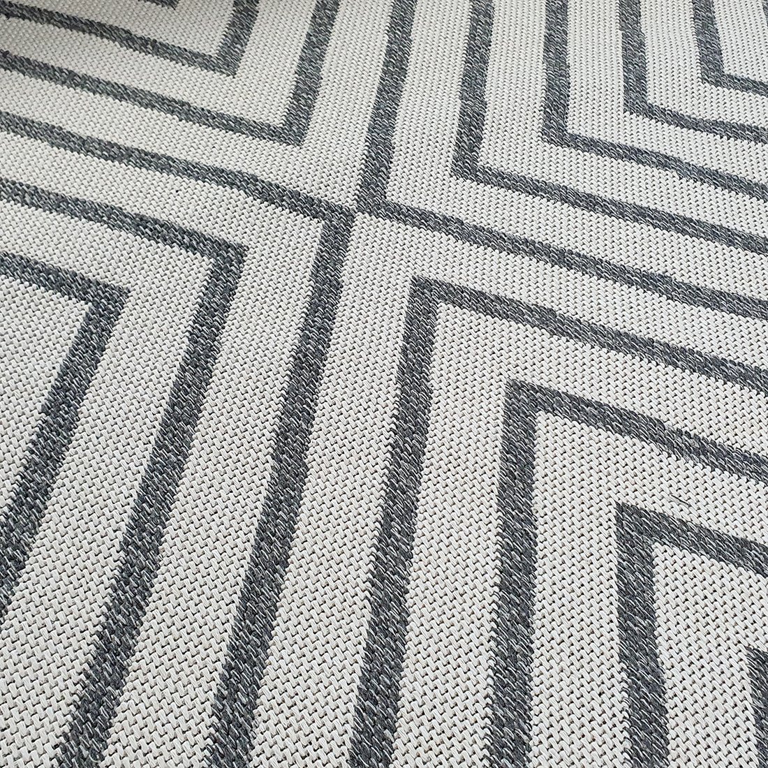 Cotton Rug Cream Grey Geometric | Rugs Dropshipping, Wholesale of Rugs ...